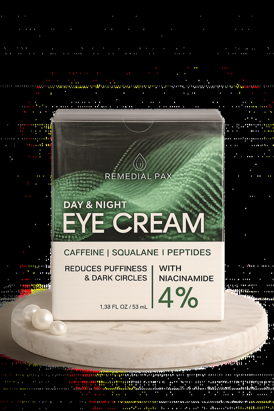 Remedial Pax Day & Night Eye Cream with Caffeine, Squalane, Peptides, and 4% Nia
